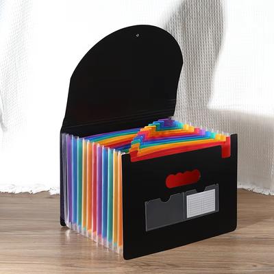 Carpeta Acordeón de 13/25 Bolsillos Carpeta Expandible Organizador Caja de Archivo Portátil Colorido Soporte para Papel/Facturas/Recibos/Documentos