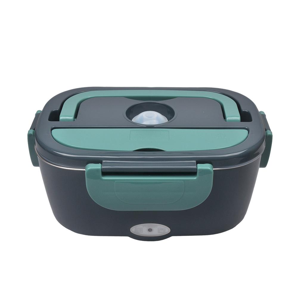 Electric Heated Lunch Box, Car Picnic Food Heating Heater, Stainless Steel Food Warmer Container Dual Use