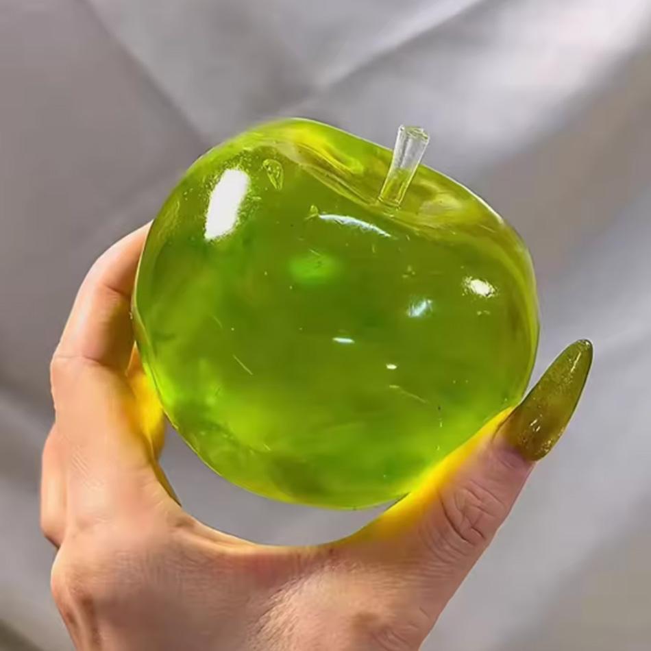 Grüner Apfel Blaue Maltose Squishy Spielzeuge Anti Stress Sensorische Fidget Spielzeuge Weiches Simuliertes Transparentes Langsam Rückprallendes Dekompressionsspielzeug