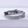 Metal Buckle Denim Dog Collar Soft Leather Adjustable Puppy Jean Collar Quick Release with Bell Anti-lost Cat Necklace