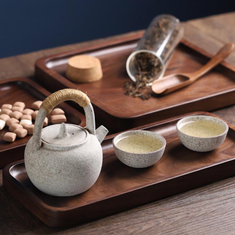 Black Walnut Wood Rectangular Serving Tray