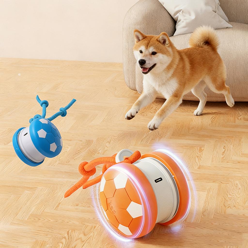 Interactive Dog Self-Play Bouncing Toy Durable & Bite-Resistan Pet Boredom Reliever String Ball Relieves Boredom Playtime