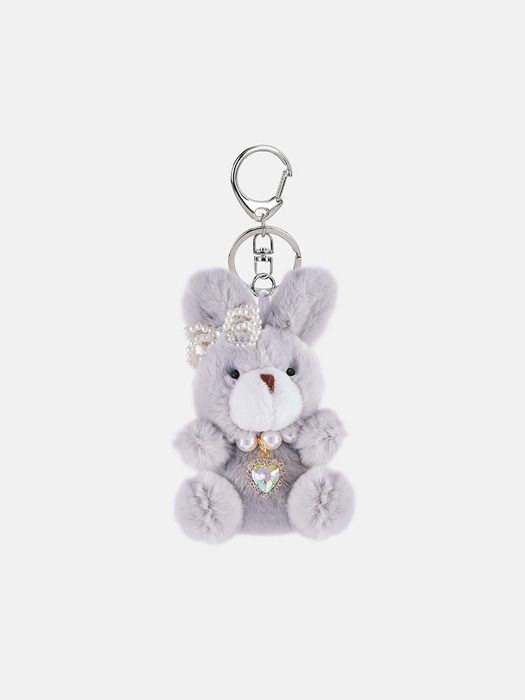 

JUDY AND PAUL Gomgom Bunny Doll Keychain black