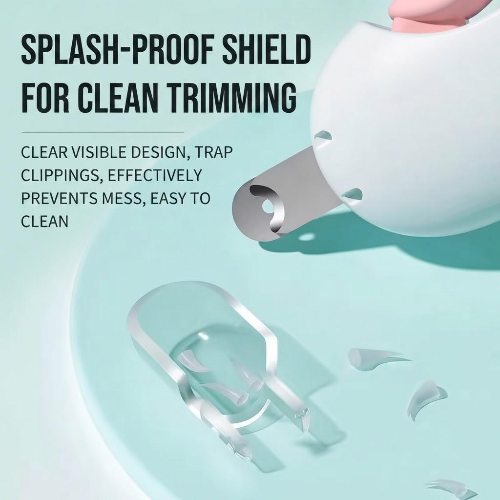 Pet Nail Clippers Trimmer for Dogs Cats Small Pets, Safety Guard Prevent Over‑Cutting, Free Nail File, Sharp Blade Grooming Tool