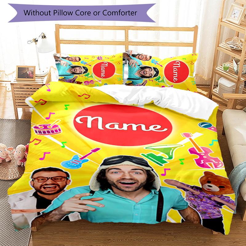 3pcs Custom Name Danny Go Bedding Set Duvet Cover Closure Includes 1 Duvet Cover & 2 Pillowcases for All Seasons Bedroom Decor