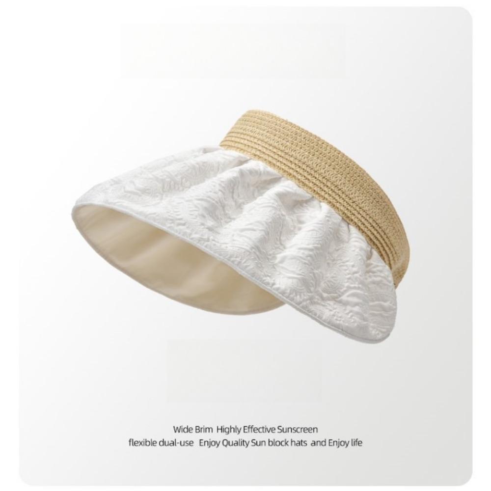 

Солнцезащитная шляпа женская летняя УФ-защитная двусторонняя шляпа-ракушка шляпа от солнца пустая верхняя шляпа летняя велосипедная шляпа с карнизами Adjustable