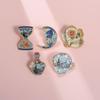 Artistic Brooch Enamel Combining Striking Skull And Sunflower Elements For Fashion Distinctive