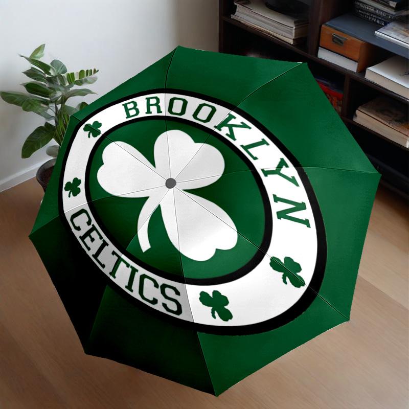 Boston Sports Icons Umbrella 8-Frame for Travel, Camping, Casual Lightweight Portable Umbrella, Essential for Every Family Holidays Gift