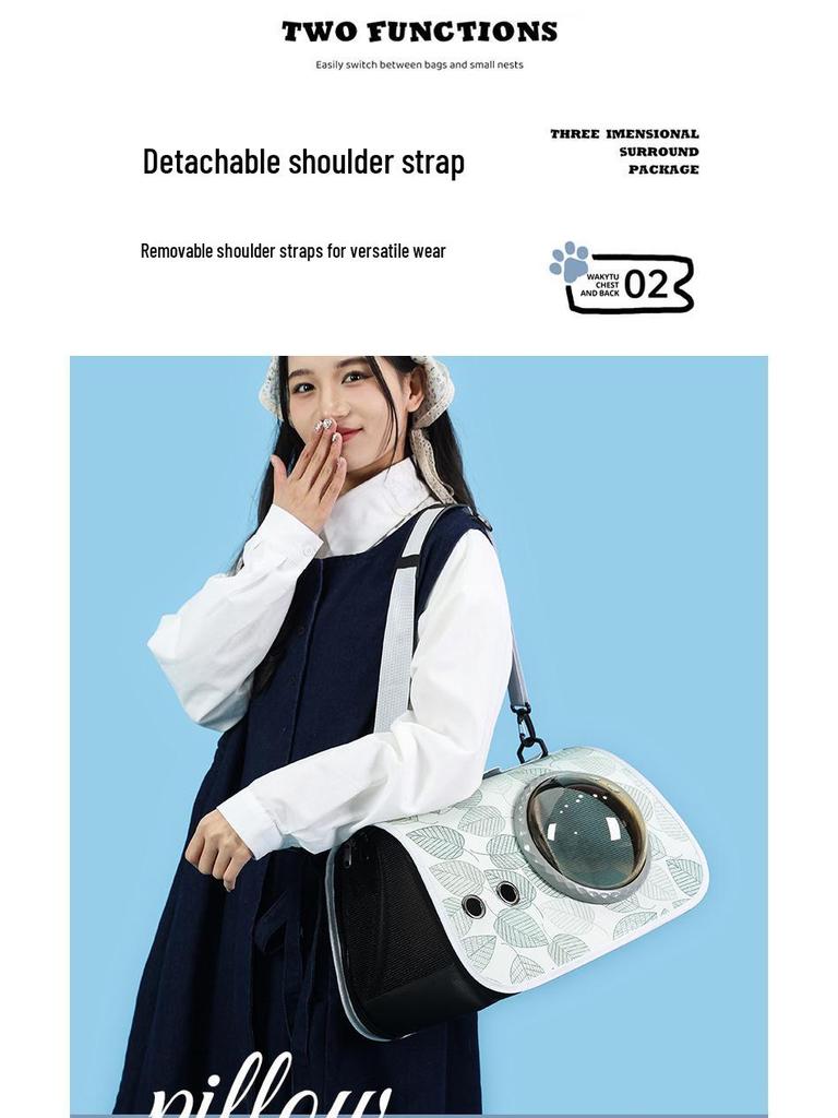 Portable Space Capsule Pet Carrier Backpack (For Cats and Dogs)