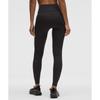 Lululemon Fleece High Rise Running Tight 28  Kite Geo Emboss Black