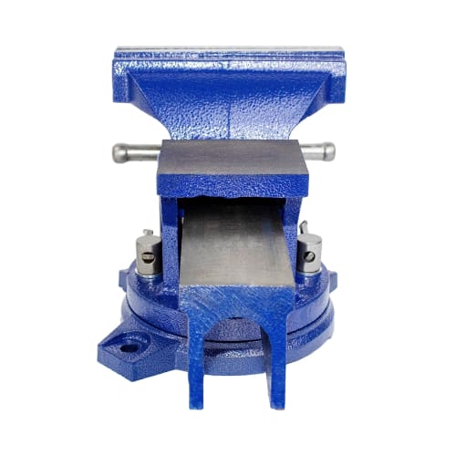HFS(R) Bench Vise, Jaw Width: 100mm, Maximum Opening: 75mm, 360-Degree Rotation, Workbench, Engineer's Anvil Vise, Rotating, Machining, Fixing, Adhesi