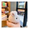 [BetterJonny] Plush Keychain Cute Animal Pendant Bag Pendant Key Chain Hanging Decoration Present Cute Gift for Partner Friend Family White Blue Pink