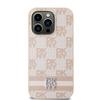 Dkny Dkhcp14Lpcptssp Iphone 14 Pro6.1 Różowy/Pink Hardcase Leather Checkered Mono Pattern & Printed Stripes