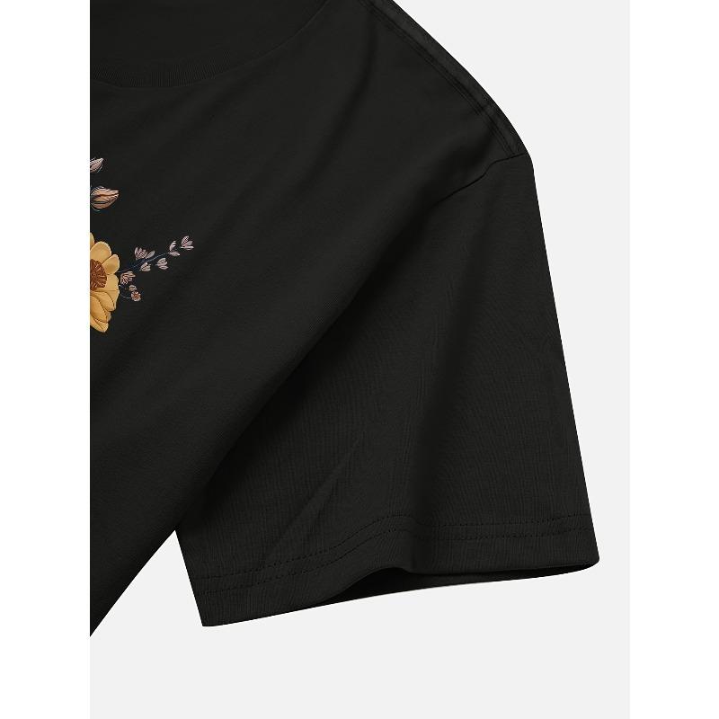 European sizes Summer Floral Short Sleeve