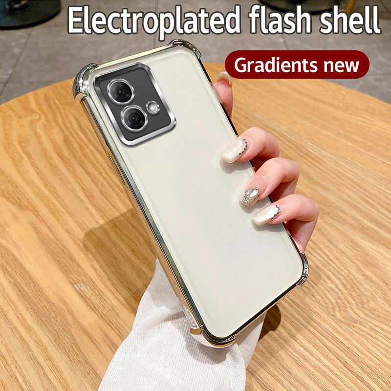 

Для Motorola Moto G84 Чехол Moto G84 Чехол XT2347 XT2347-1 Чехол для телефона g84 Мягкий бампер противоударный защитный чехол Прозрачная гальваническая пластина For Moto G84