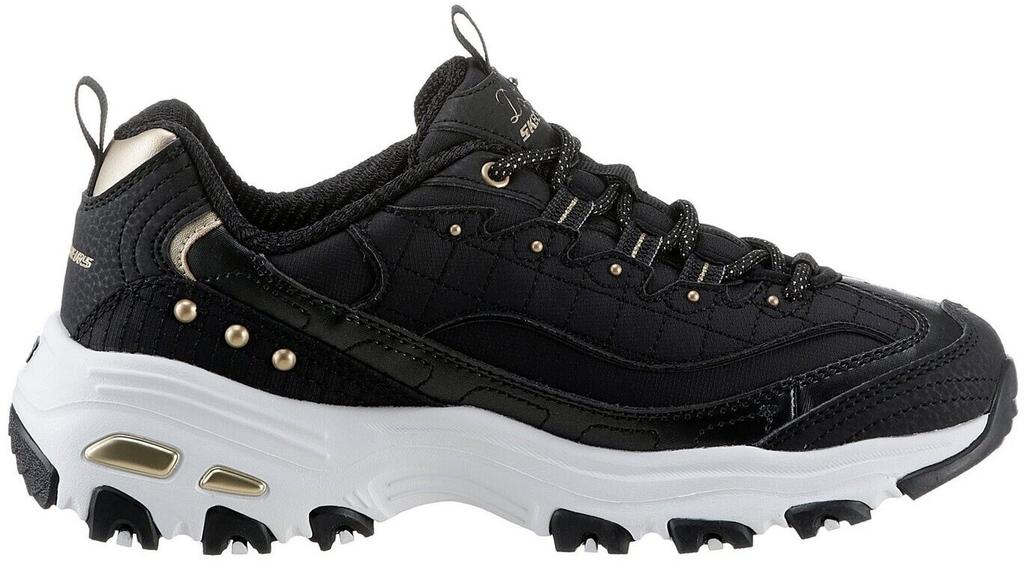 Skechers D'Lites Women Black/gold Sneakers