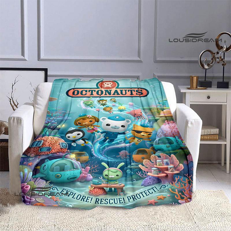 3D The-Octonauts printed blankets picnic blanket Warm Flannel blankets Soft and comfortable blanket bed linings Birthday Gift