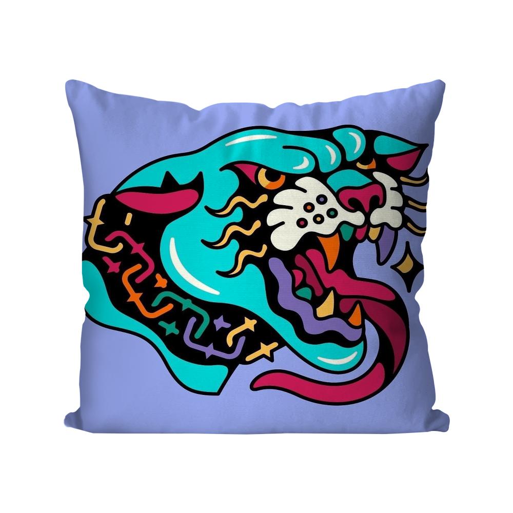 Niedlicher Löwe Tiger Leopard Kissenbezug Quadratisches Kissen Schlafzimmer Sofa Freizeit Komfort Kissen Auto Wohnzimmer Heimdekoration 40X40