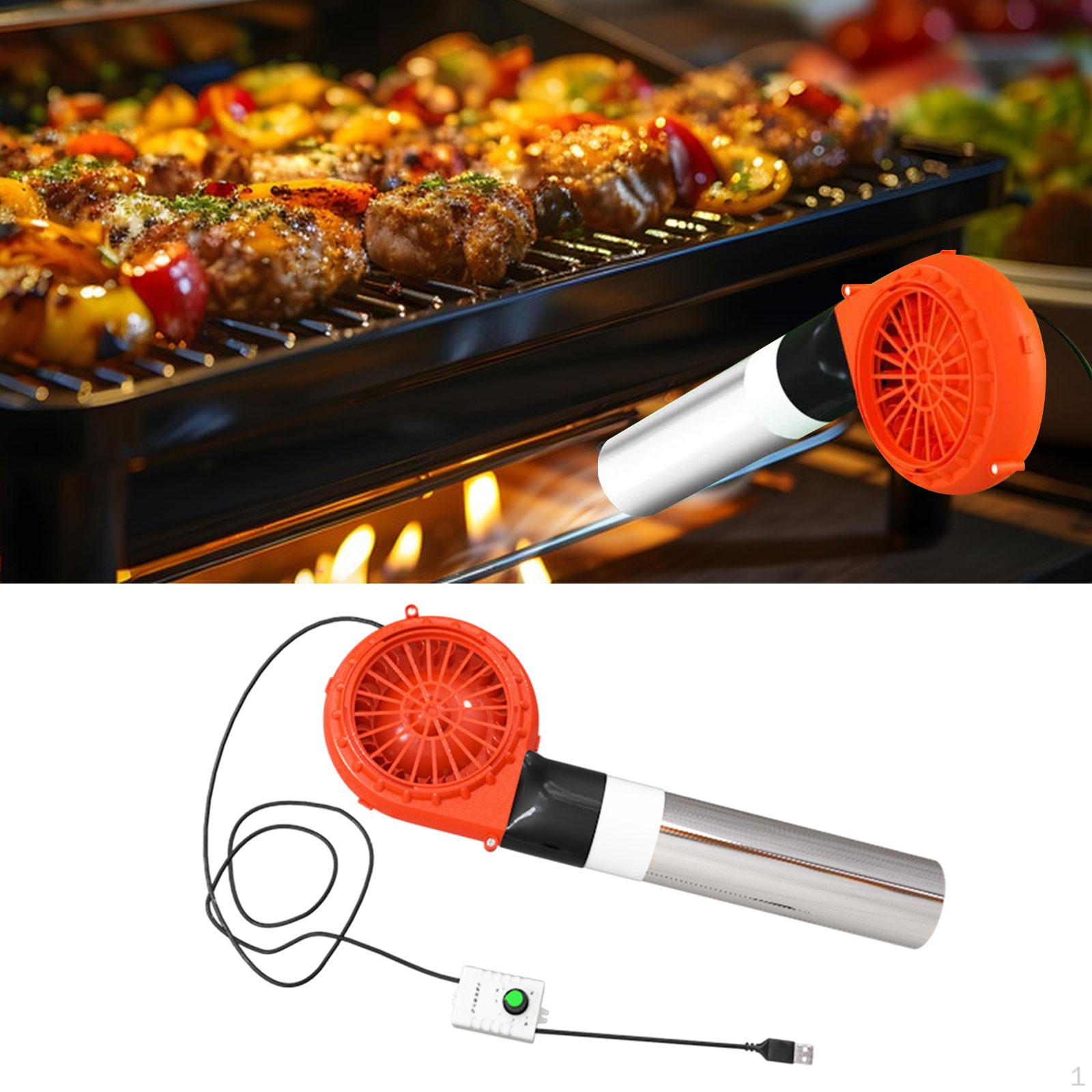 5V USB BBQ Air Blower Electric Lightweight Fan Handheld Grill Cooking for Camping Style C