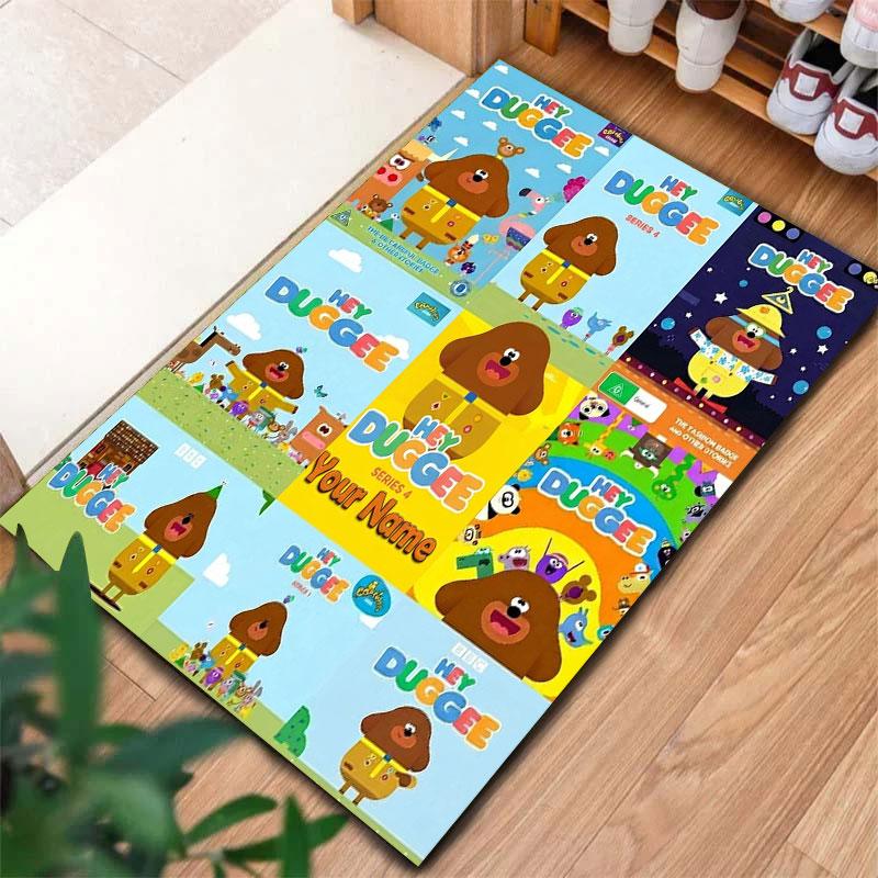 Hey Duggee Custom Name Carpet Rug for Living Room Bedroom Home Sofa Decoration,Kids play Non-slip Floor Mat
