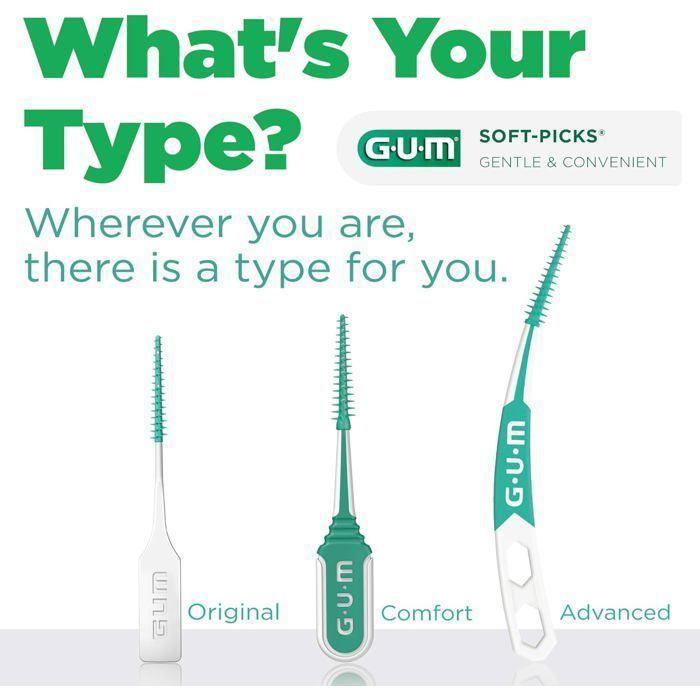 Brossettes Interdentaires-GUM Soft-Picks Pro x30 (Taille : L)