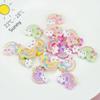 20Pcs New Mini Cartoon Cute Rainbow Flat Back Resin Cabochon Scrapbook Kawaii Diy Embellishments Charm Decorate Accessories A90