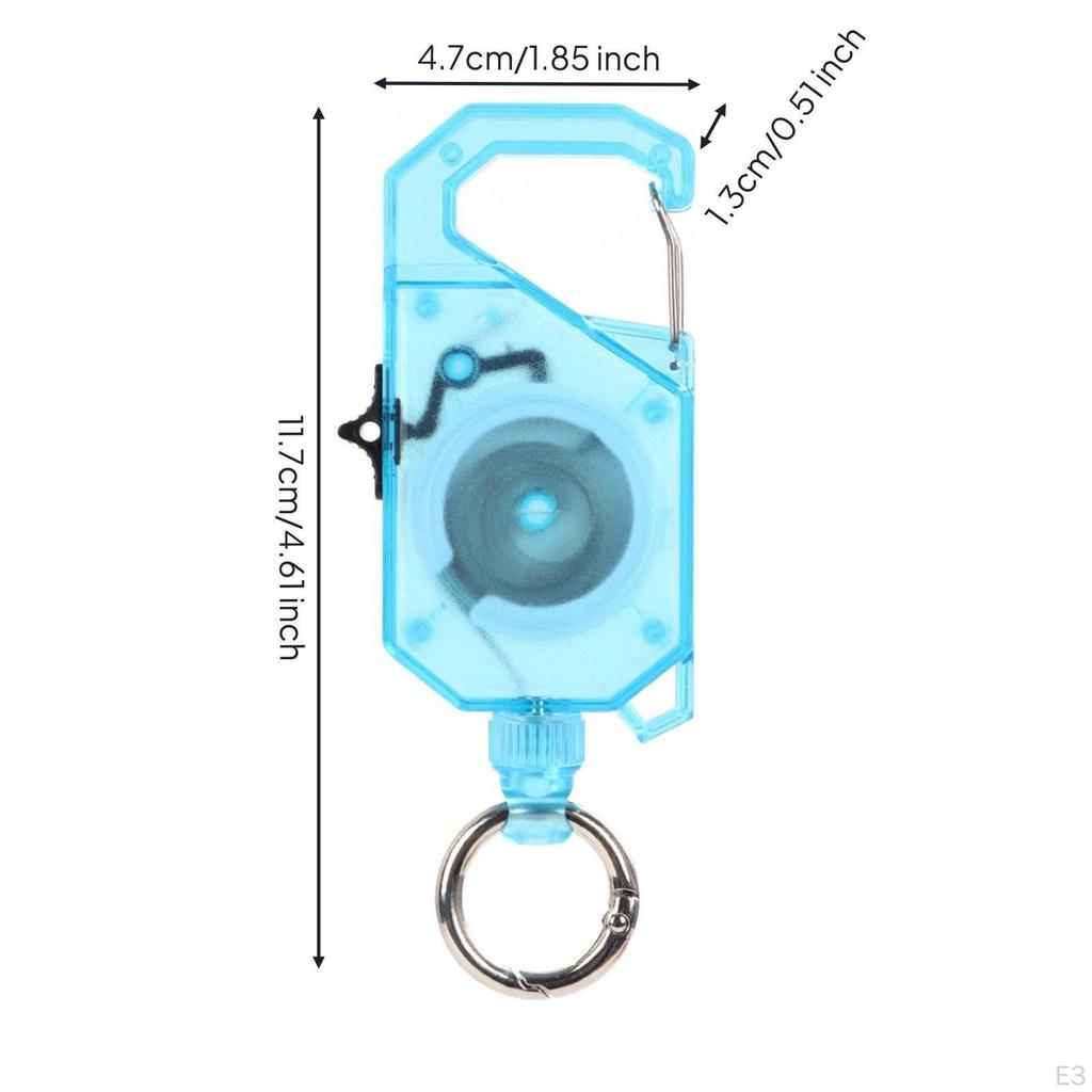 Fishing Rod Leash Switch Lock Smooth Draw Retractable Coiled Lanyard for