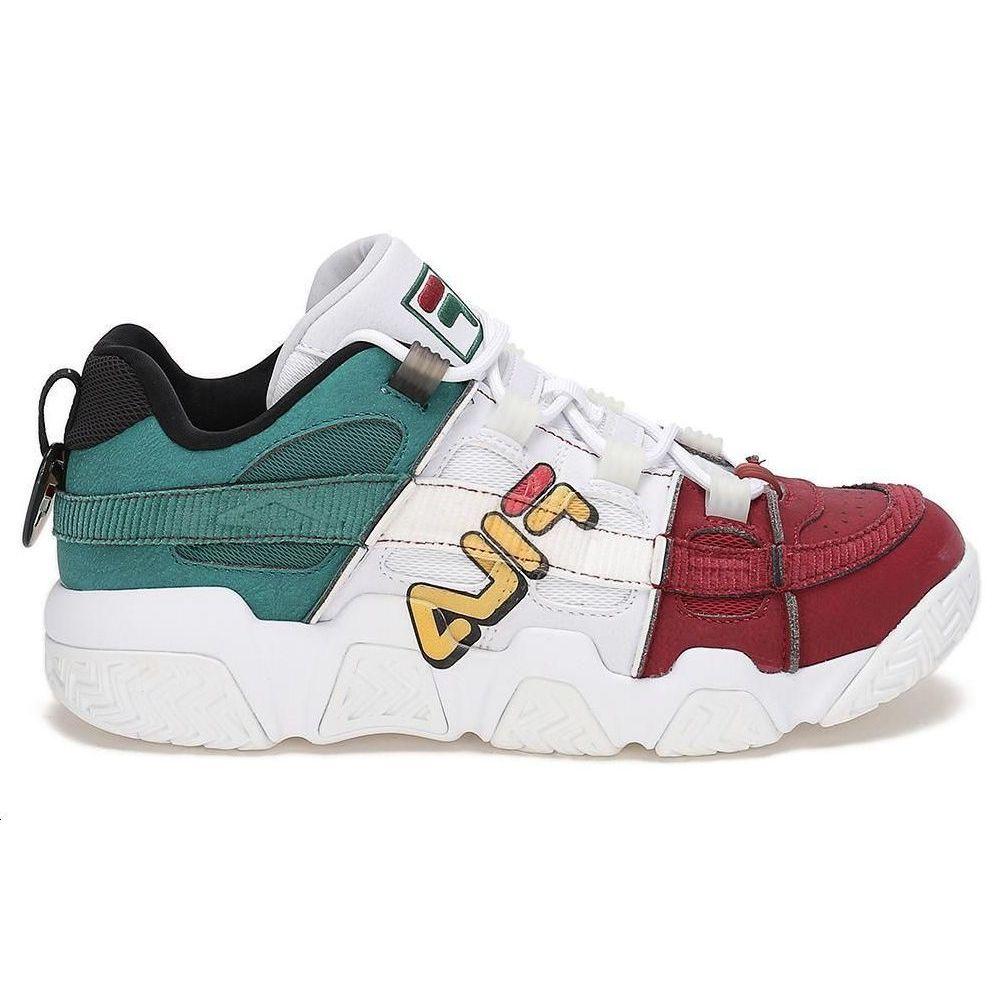 FILA Fusion Durable Breathable Low-Top Retro Basketball Shoes Women sneaker White Red T12W041202FWA