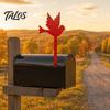 Metal Paint Mailbox Sign Iron Flag, Flying Bird Shape Mail Box Stake Sign, Decorative Flag Replacement for Outdoor Garden Patio Decoration Decor