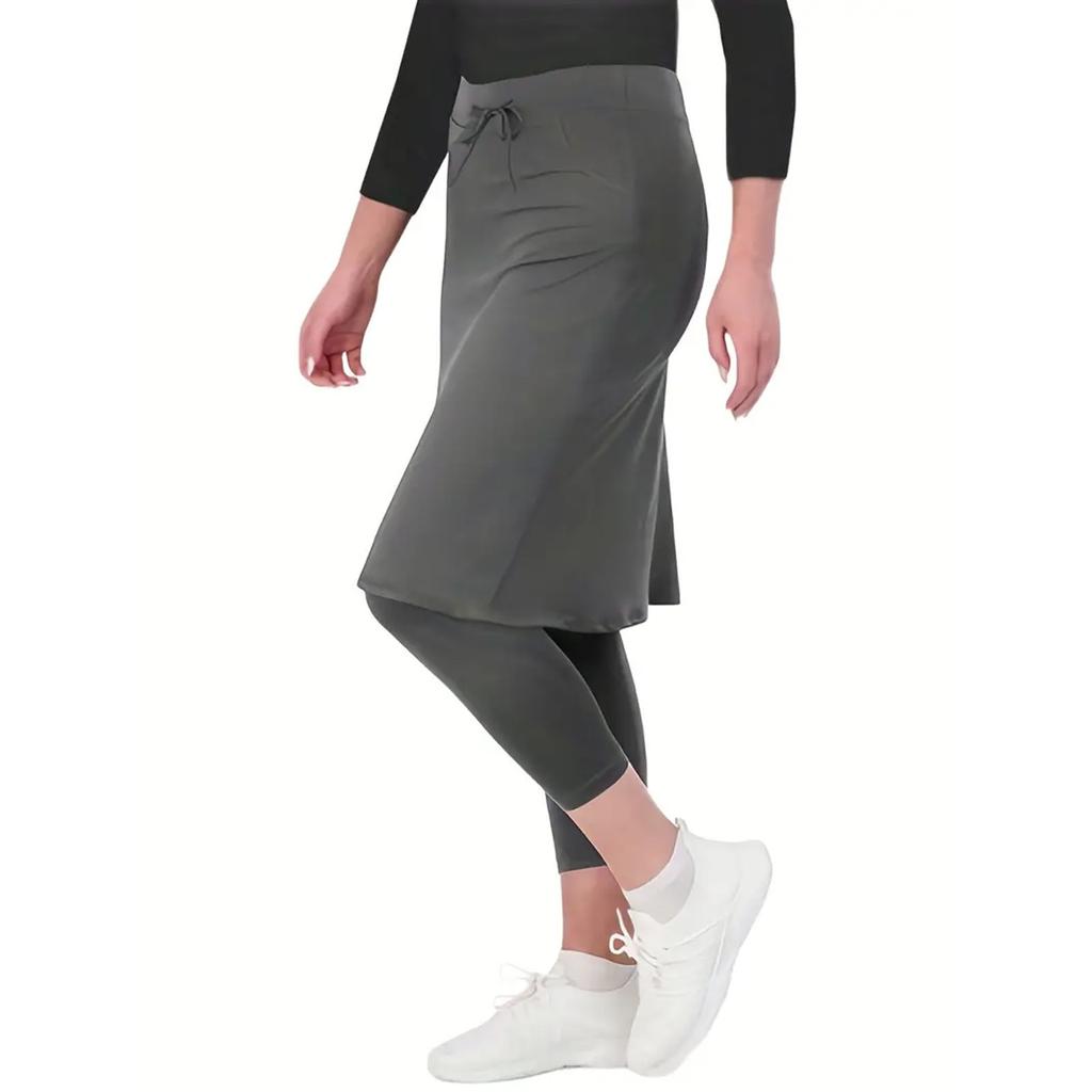 Women's Tennis Golf Skirts Workout Skirted Leggings Yoga Pants With Skirts Skorts Pockets