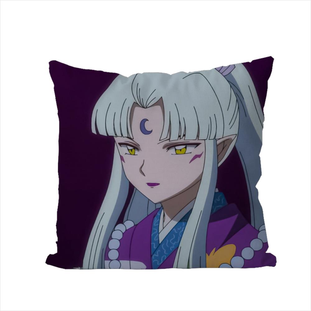 Inuyasha Pillow Case For Car Sofa Decorative Home Doublesided Print Plush Square Throw Pillow Cushion Cover