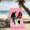 Customizable personalized beach towels Alpha Kappa Alpha logo themed designs.Suitable for the beach, yoga, sports;ideal as beach accessories