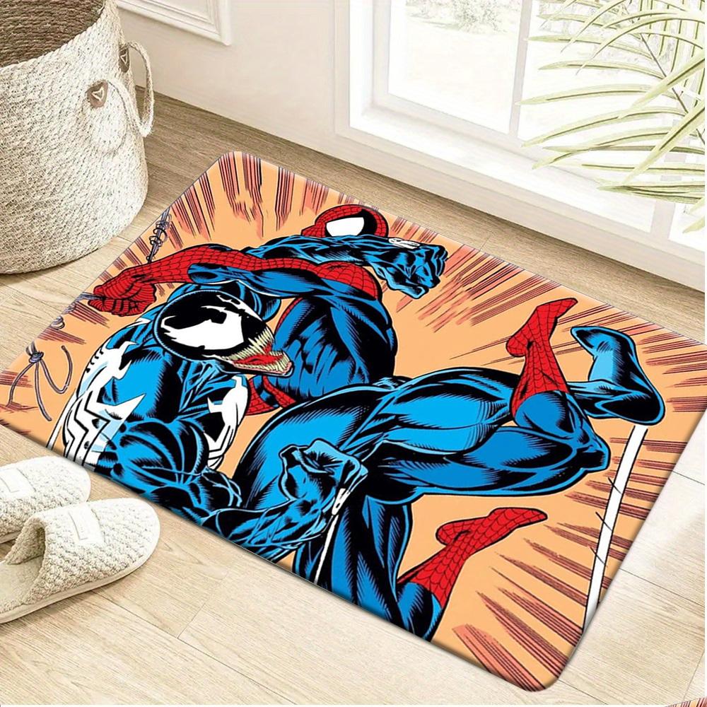 Authorized 1pc MARVEL Spider-Man Bath Mat, Absorbent And Quick-Drying, Non-Slip And Ultra-Soft Rug for Entryways, Suitable for