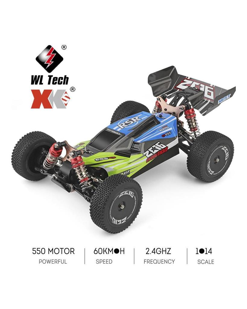 Wltoys XKS 144001 RC Car 60km/h High Speed 1/14 2.4GHz RC Buggy 4WD Racing Off-Road Drift Car RTR
