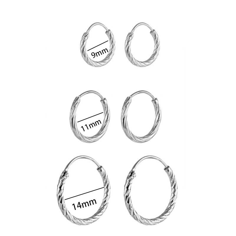 Hoop Earrings Set Big Circle Earrings Jewelry For Women Girls Ear Clip Punk Style Earrings Fashion Jewelry Accessories