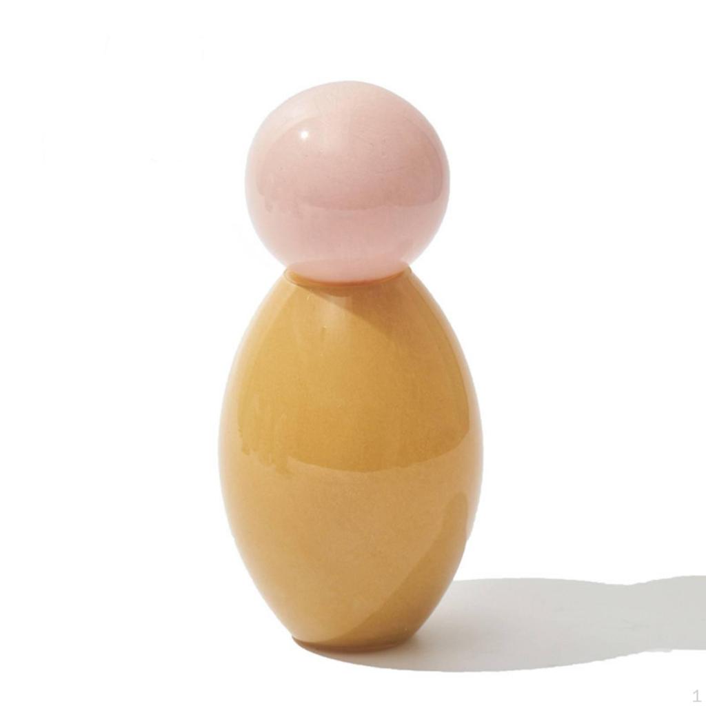 Tabletop Ornament Glossy Decorative Bottle Compact Shelf Decor Piece for Bookshelf, Office Desk,