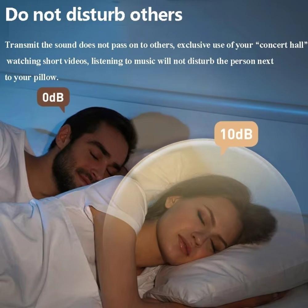 Rechargeable Under Pillow Speaker LED Display Sleep Speaker Bone Conduction Speaker Light Sleepers