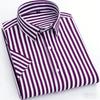 9 Colors Men's Short Sleeve Shirts Striped Business Shirts Formal Shirts Daily Wear Large Sizes XS-6XL