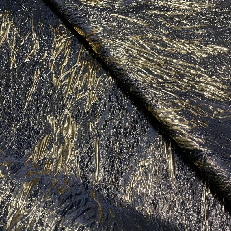 200x140cm Texture Undulating Vein Gilded Jacquard Fabric 3D National Style DIY Coat Jacket Hanfu Clothing Designer Fabric