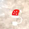 Christmas New Silicone Straw Cover 10mm Large Diameter Reusable Straw Tips Cartoon Cute Holiday Gift Dust Cap Party Xmas Decor