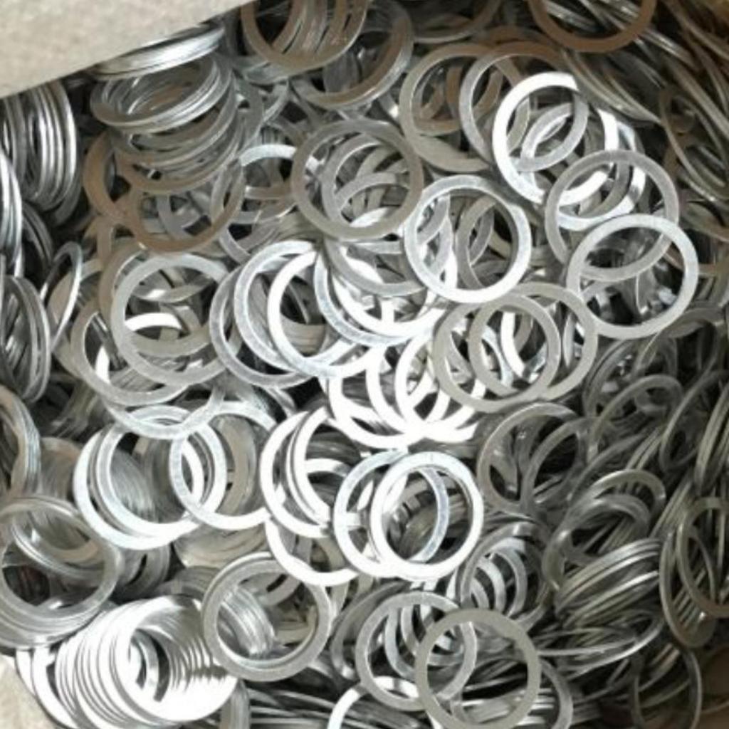 2mm Thick High-Temperature Resistant Pure Aluminum Sealing Ring for Oil Pipes - Flat Gasket E18