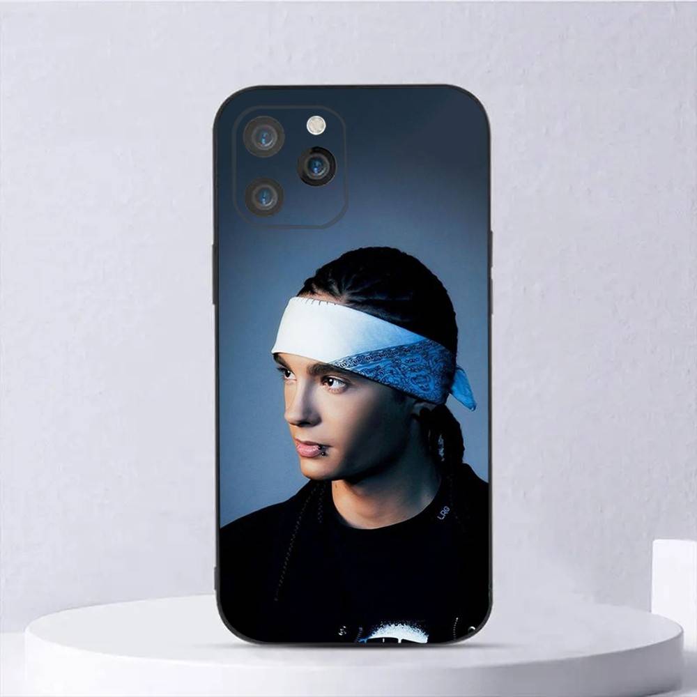 Tom K-Kaulitz Phone Case For iPhone 16,15,14,13,12,11,Plus,Pro Max,XS,X,E,SE,Mini Soft Silicone Black Cover