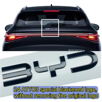 For BYD Seal Atto3 Atto2 Black Rear Label Covering Sticker