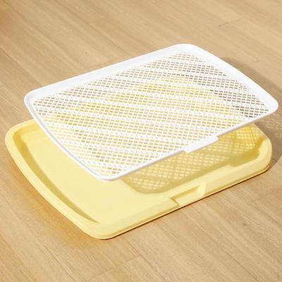 Dog Toilet Potty Tray Mesh Grids Litter Box for Bunny Other Pets