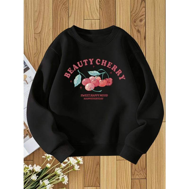 European sizes Kids  Round Neck Hoodie Fashion Print Versatile Top 110