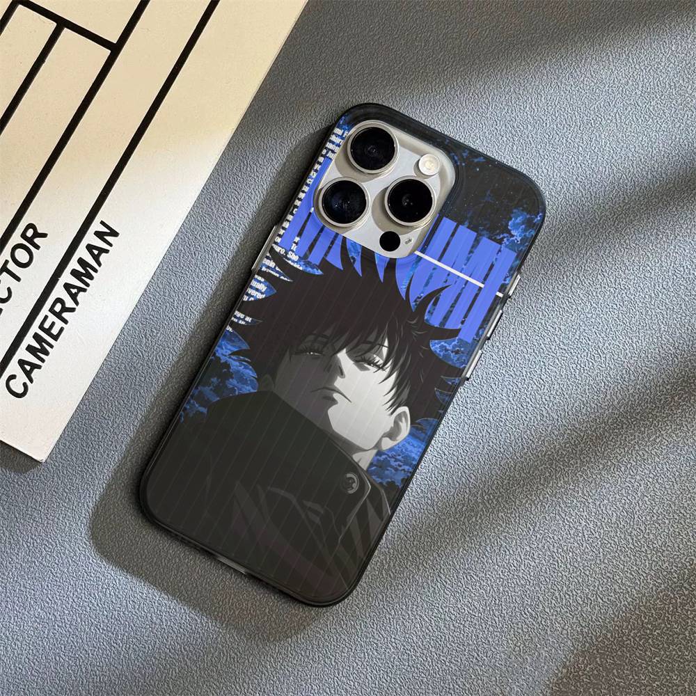 Anime F-Fushiguro M-Megumi Phone Case For IPhone 16 15 17 Pro 11 12 13 14 Pro Max Plus Soft Ripple Silicone Cover Shell