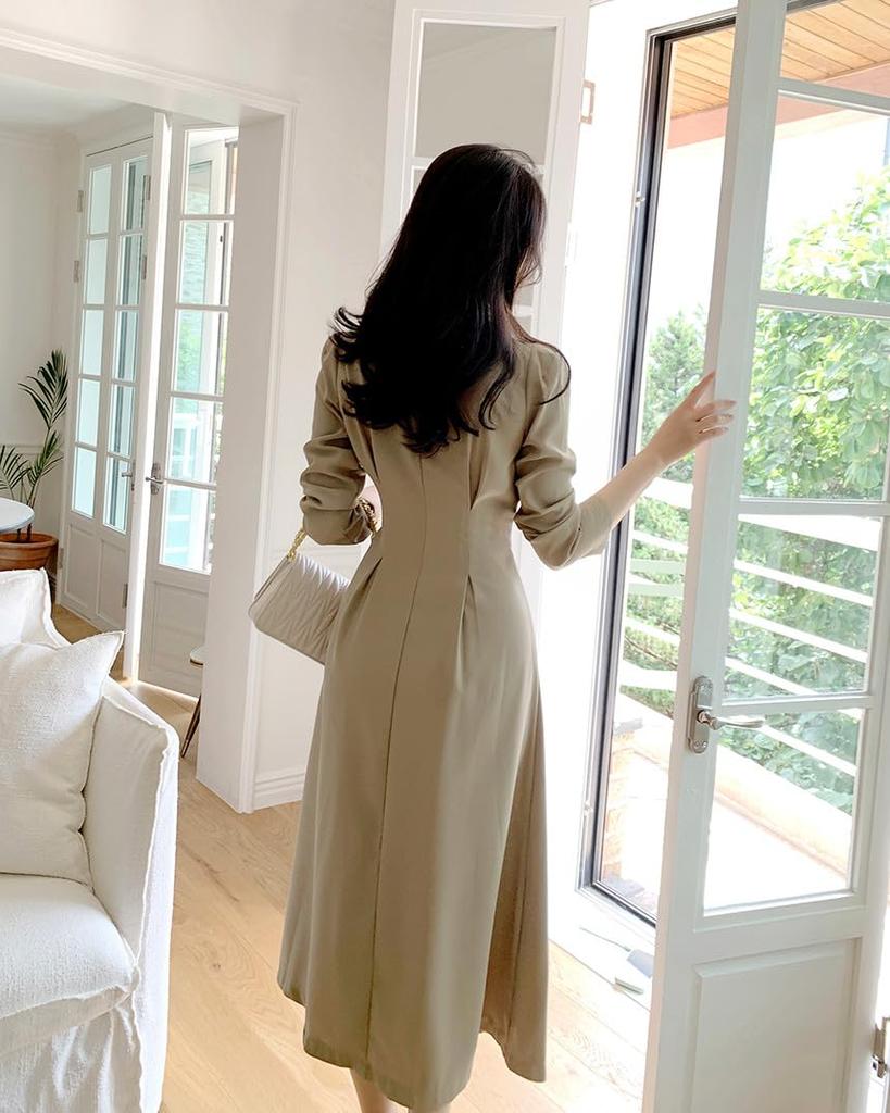 JINJUDUO Beautiful Long Formal Suit Commuter Office Lady Business Flare Dress Women's Dress, Spring, Summer, Autumn, Dress, Dress, Dress, Dress,