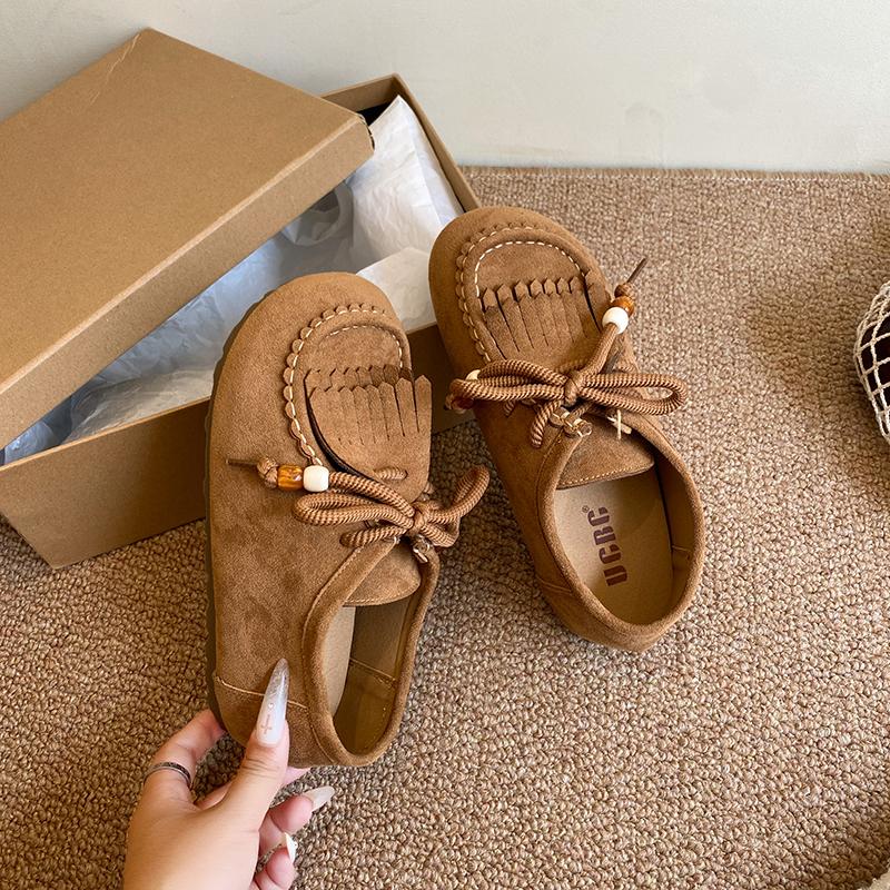Comfortable Soft Bottom Round Toe Casual Shoes Fashionable Versatile Rubber Sole Women's Summer High-quality Single Shoes