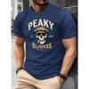 Peaky Blinders T-shirt Teschio Blinders Uomo Donna Estate Cotone Abbigliamento Moda Girocollo Manica Corta Maglietta