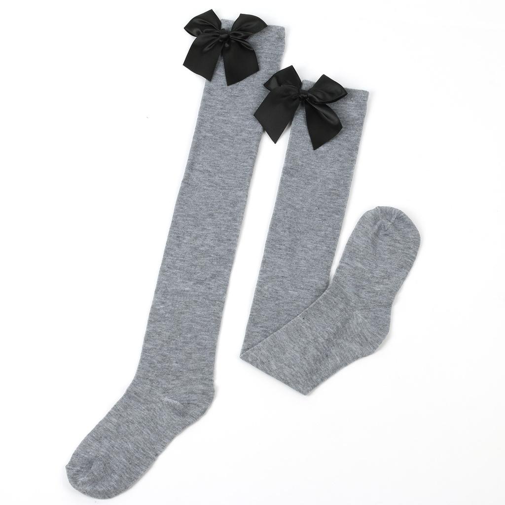 Japanese Style Over-the-knee Bow Socks Sexy High Tube Socks For College Fashion Friction-resistant Polyester Fiber